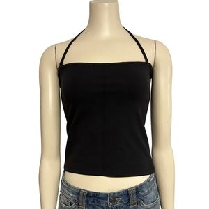 Urchin Mark Eisen black tube top halter removable straps Womens size‎ 1 NWT $98